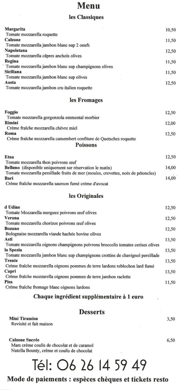 pizza verso
