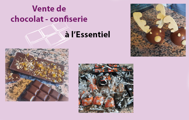 Vente de chocolat à l'Essentiel