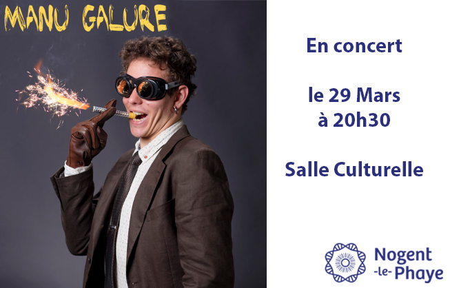 Manu Galure en concert le 29 mars