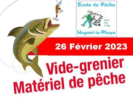 Vide-grenier spécial pêche, dimanche 26 février