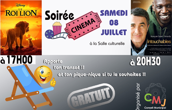 Le CMJ organise une soirée ciné le samedi 8 juillet