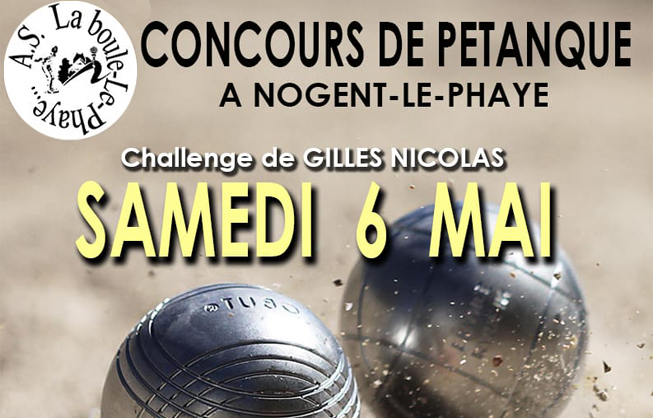 Concours de pétanque de l'A.S "La boule le Phaye"