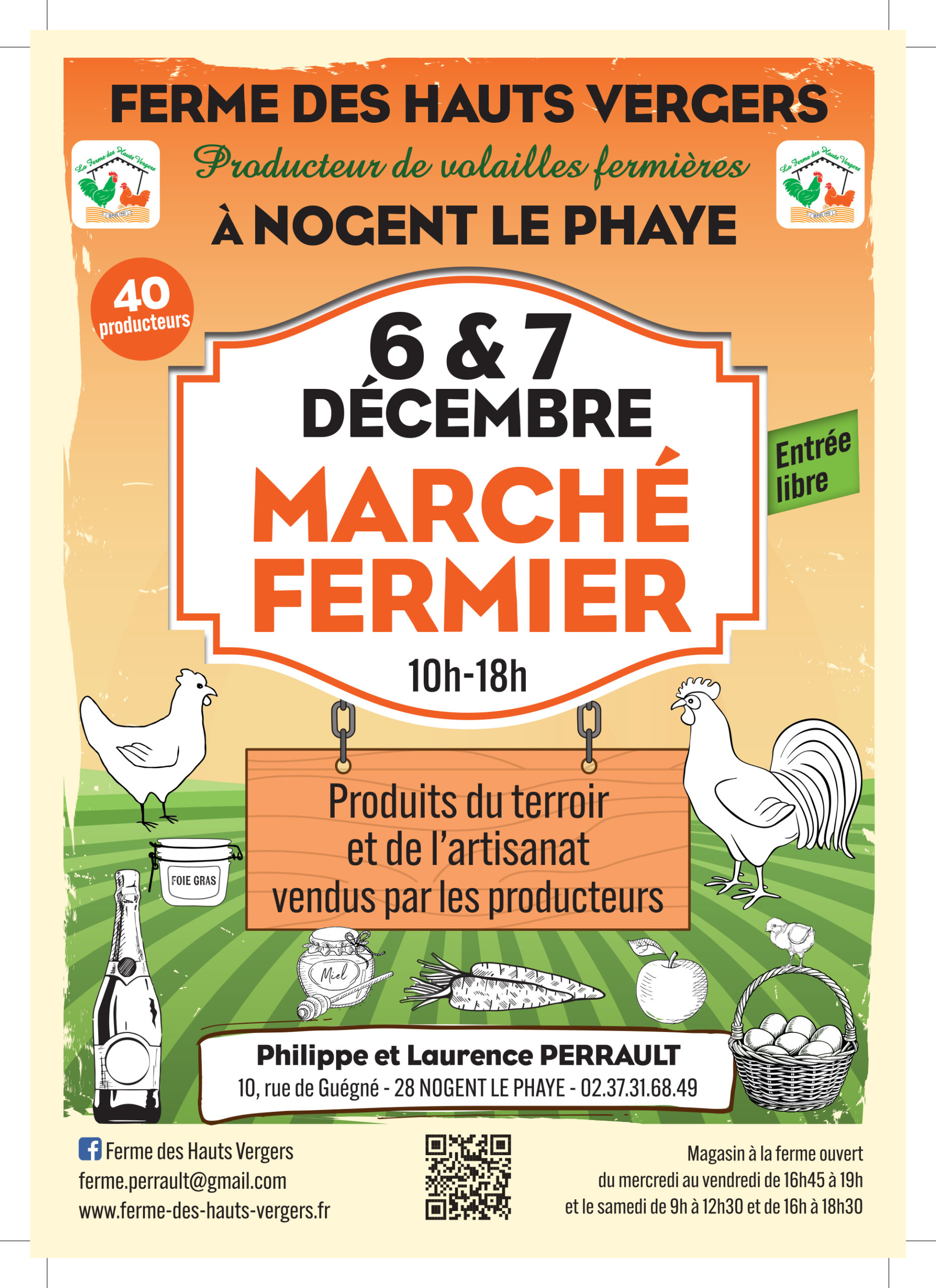 Marché Fermier à la ferme des Hauts Vergers les 6&7 décembre