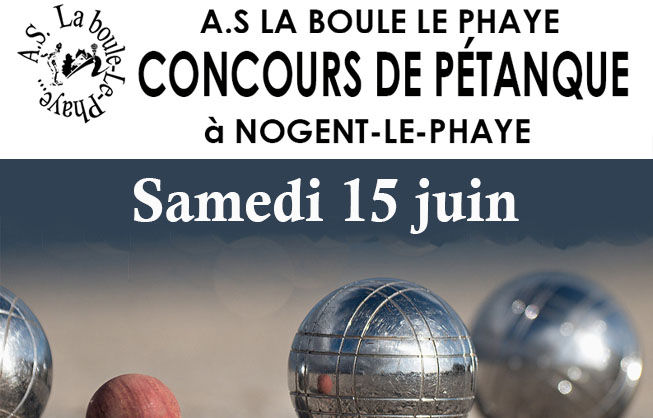 Concours de pétanque, samedi 15 juin