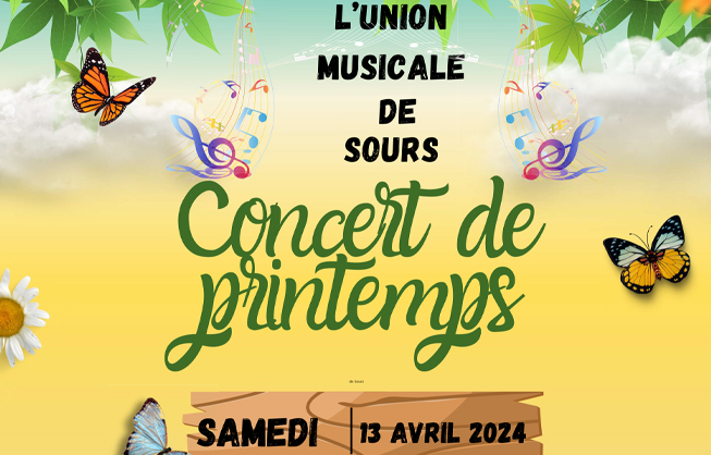 Concert de printemps, samedi 13 avril