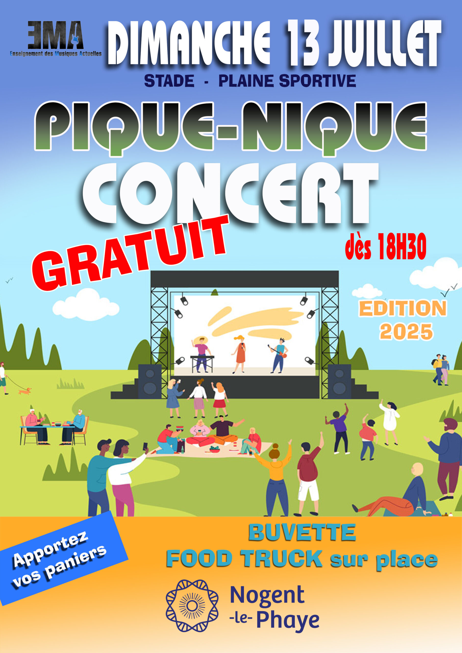Concert Pique-nique, dimanche 13 juillet