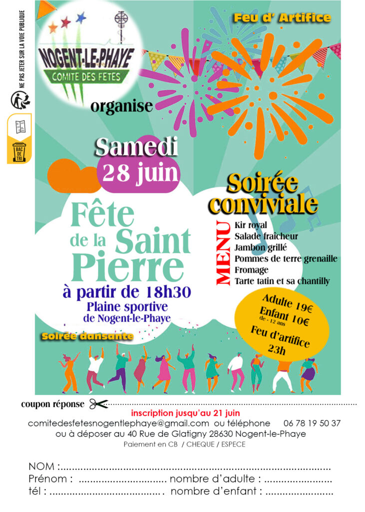 Fete de la saint pierre le samedi 28 juin