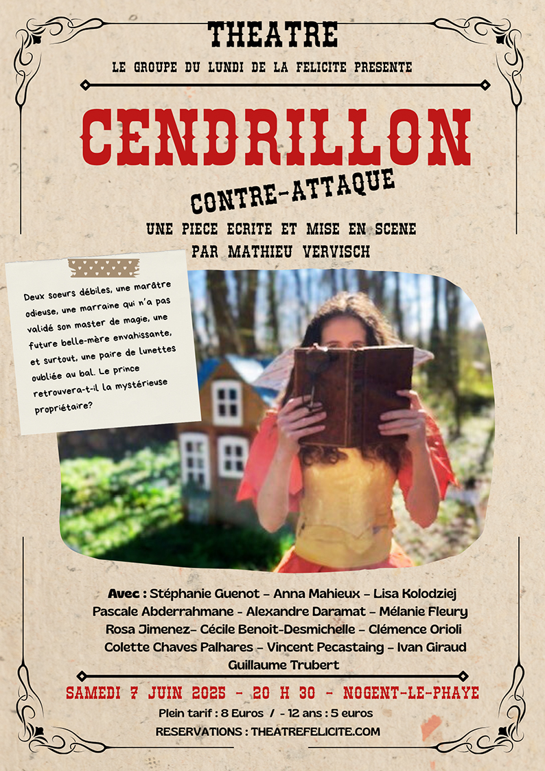Théâtre - Cendrillon contre-attaque, samedi 7 juin