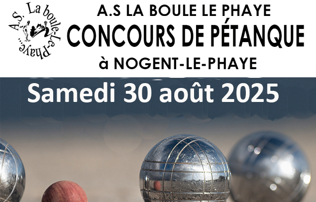 Concours de pétanque, samedi 30 août