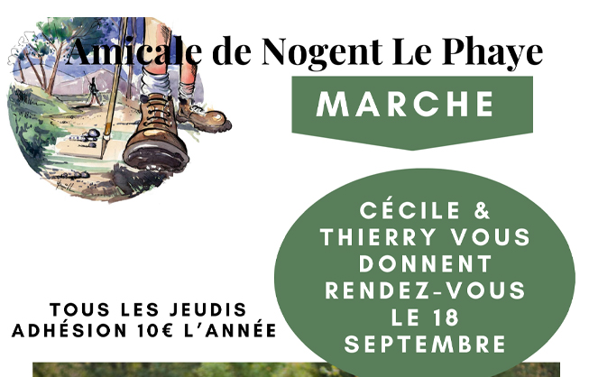 Reprise de la marche, jeudi 18 septembre