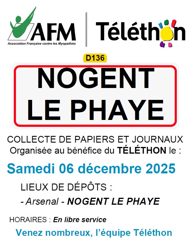 Téléthon : Tous à vos papiers samedi 6 décembre