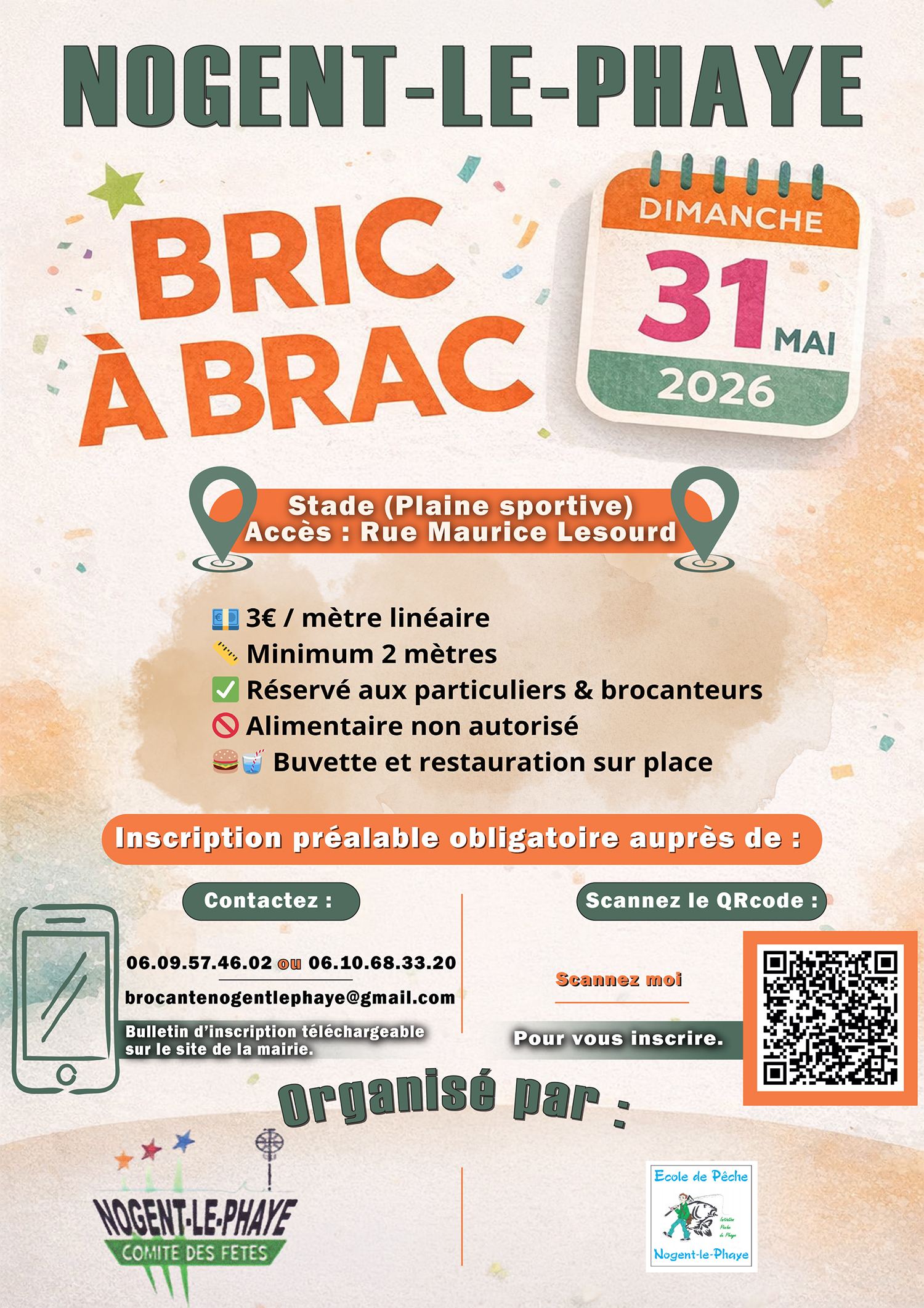 Brocante de Nogent‑le‑Phaye – Dimanche 31 mai 2026