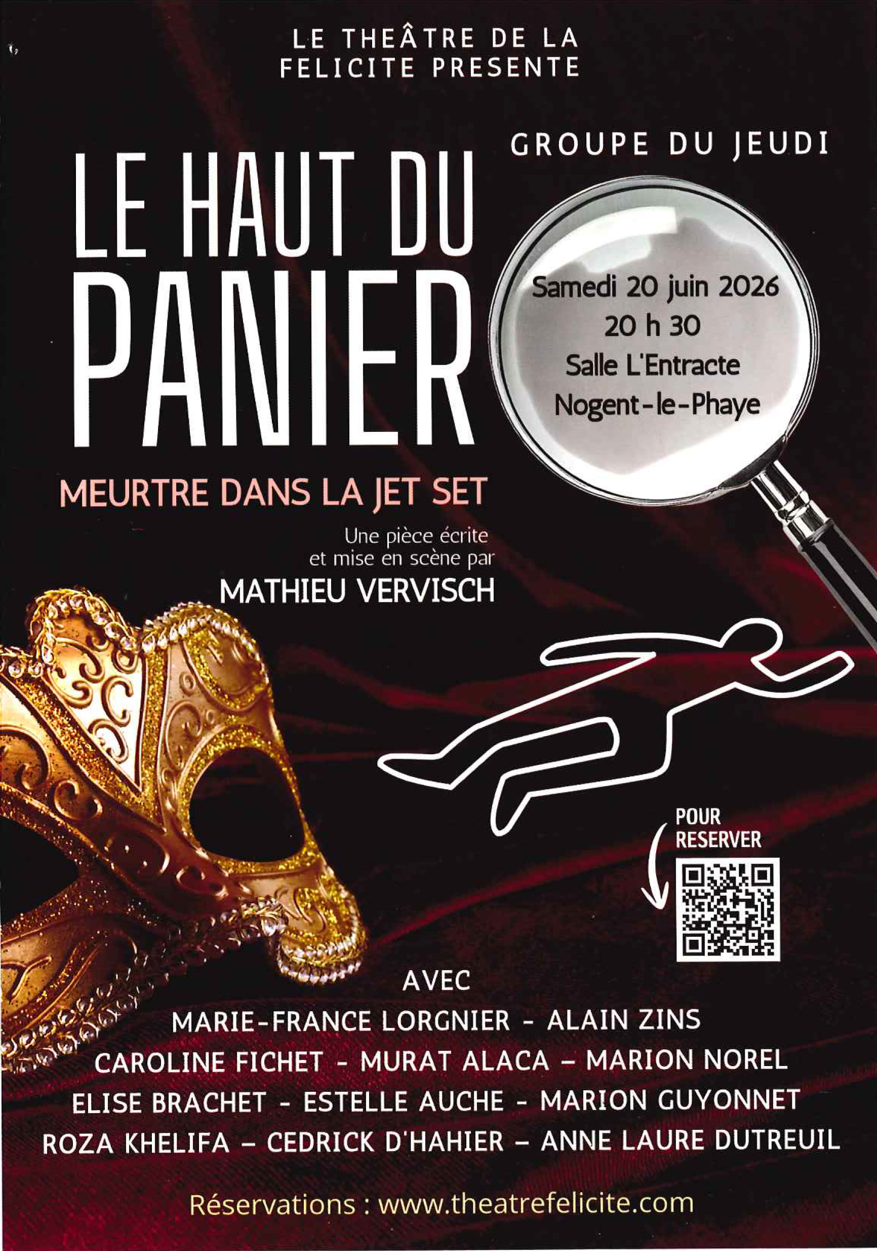 Théâtre "Le haut du panier", samedi 20 juin