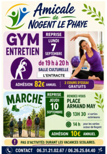 affiche gym et marche 2026