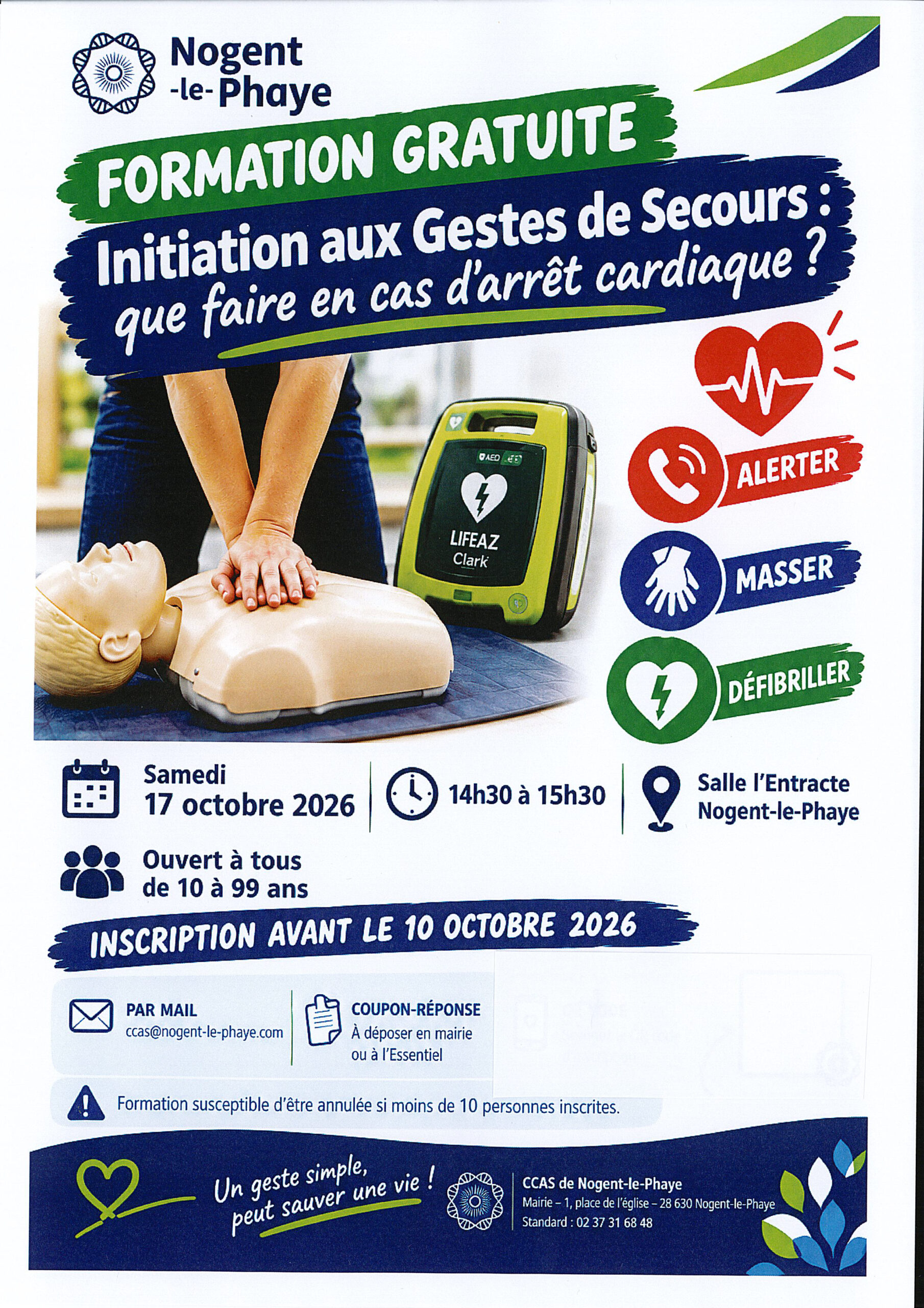 Formation gratuite : Initiation aux gestes de secours