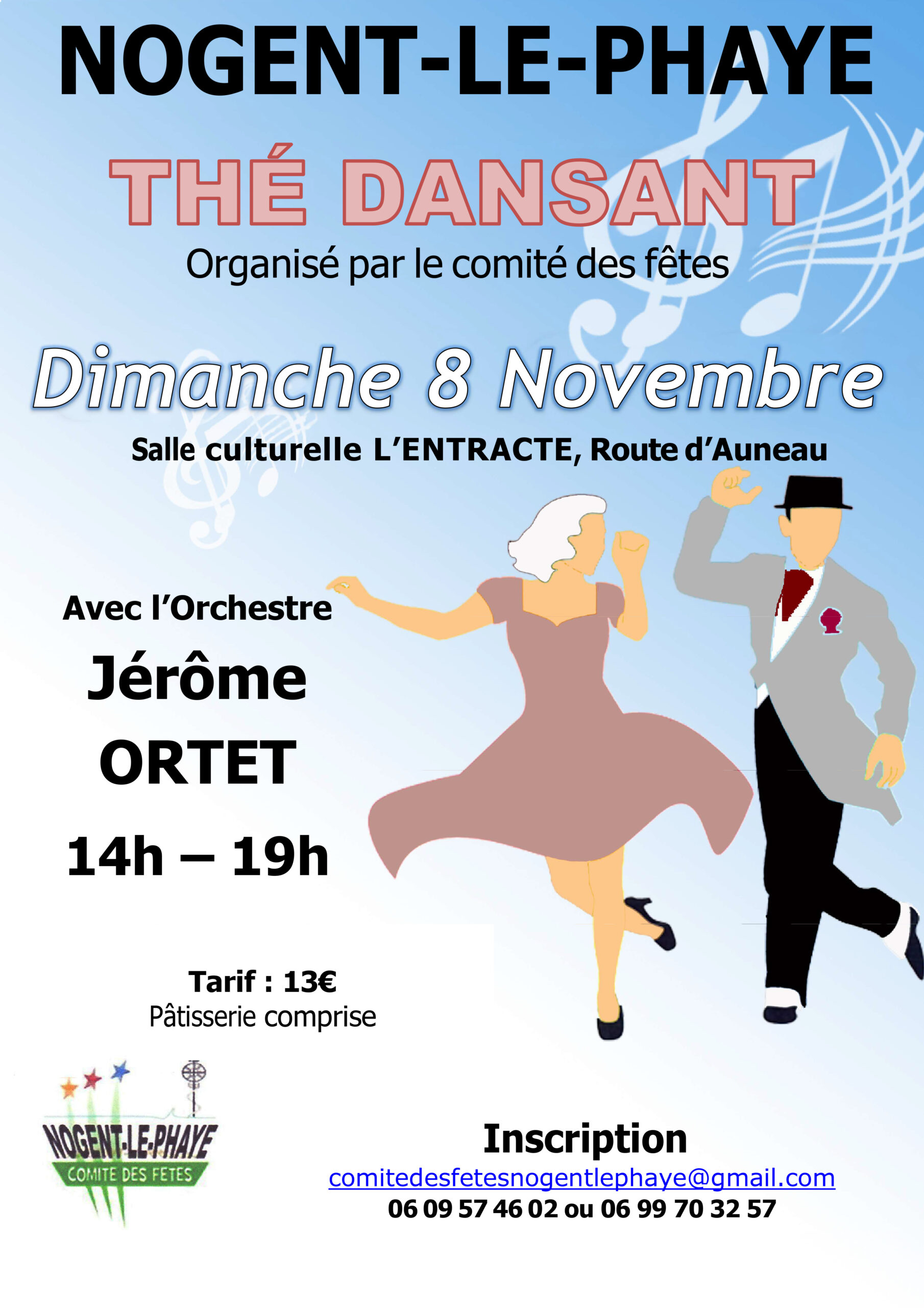 Thé dansant, dimanche 8 novembre